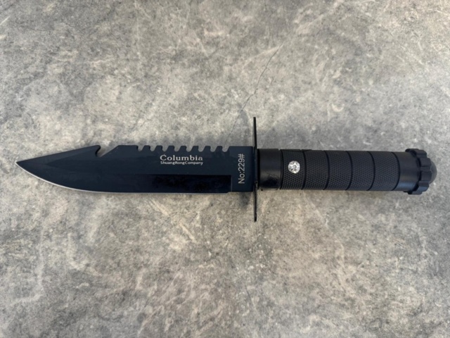 1394935-1 Hunting knife Silent Pike - Black blade - Free shipping