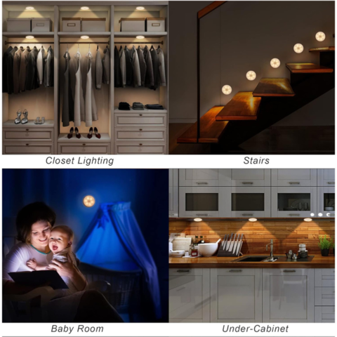 1395125-2 6 pcs SensorLux Wardrobe Light Motion Sensor - Free shipping