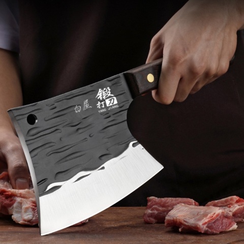 1395172-4 Meat cleaver - Bone splitter in 4Cr13 Stainless Steel - Free shipping