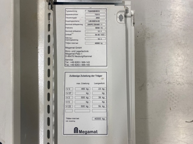 1395195-5 Lagerautomat Megamat Megalift