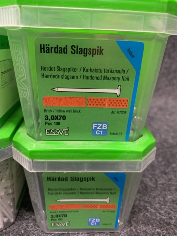 1395267-6 10 st Förpacknignar Dyckert och Slagspik, Essve