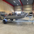 1396181-1 Motorbåt i aluminium med trailer - Linder 440 Fishing