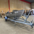 1396181-2 Motorbåt i aluminium med trailer - Linder 440 Fishing