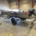 1396181-4 Motorbåt i aluminium med trailer - Linder 440 Fishing