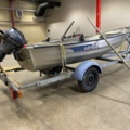 1396181-6 Motorbåt i aluminium med trailer - Linder 440 Fishing