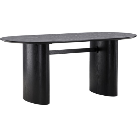 1396213-1 Isolde matbord 180 x 90 cm - Svart