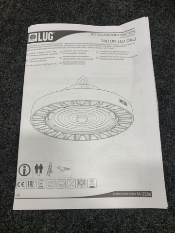 1396809-6 Industriarmatur Highbay LUG 275 LED DALI 18750LM 130W 840 120°