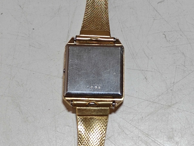 1130244-4 Guldpläterat armbandsur Omega De Ville Quartz