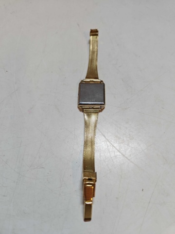 1130244-5 Guldpläterat armbandsur Omega De Ville Quartz