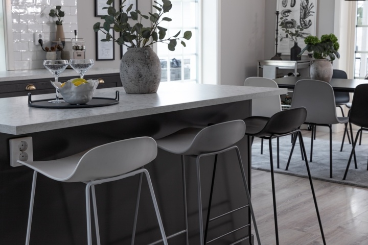 1398687-1 Wave Barstolar 2-pack Grå