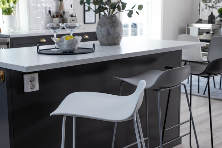 1398687-2 Wave Barstolar 2-pack Grå