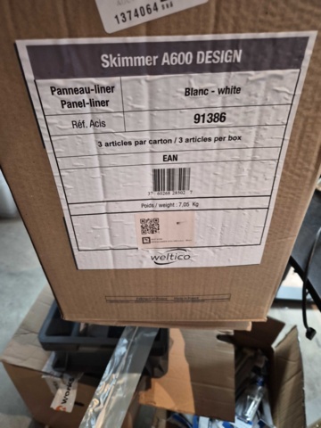 1374064-2 Skimmer A600 Design – Weltico, vit, panel-liner