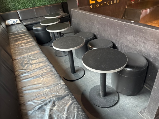 1367583-1 Furniture in VIP section (Coffee tables, stools and wall sofas)