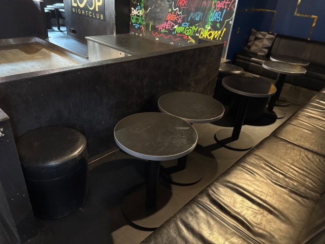 1367583-2 Furniture in VIP section (Coffee tables, stools and wall sofas)