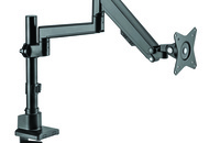 1396992 Monitor arm single gas elite (black)