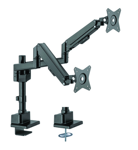 1397055-1 Monitorarm dubbel gas elit (svart)