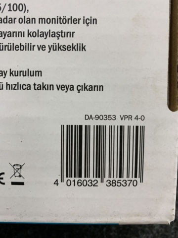 1397095-3 Monitorarm Dubbel