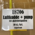 1397149-4 2 st Luftkudde med pump orange