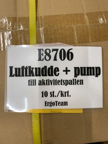 1397156-4 2 st Luftkudde med pump orange