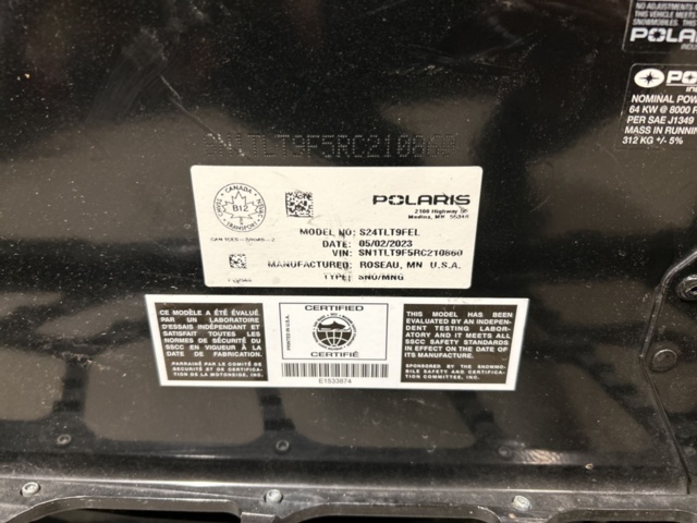 1377899-12 Snöskoter Polaris Nordic Pro S4 146 7S -2024 (387km)