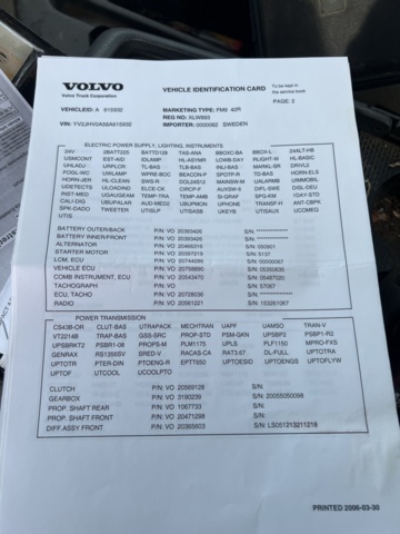 1338352-46 Lastbil Volvo FM9 4X2 Manuell, -2006