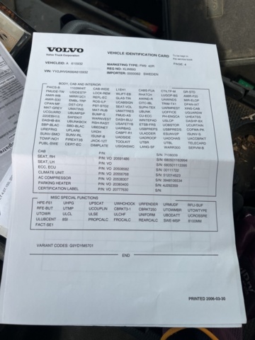 1338352-48 Lastbil Volvo FM9 4X2 Manuell, -2006