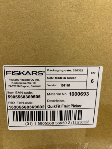 1399855-7 6 st Fruktplockare Fiskars QuikFit