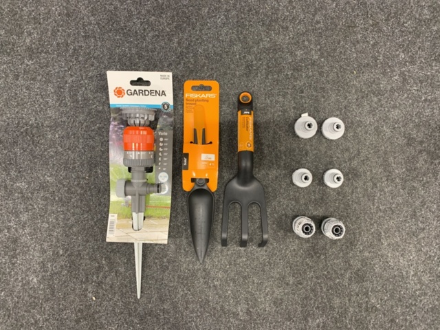 1399638-1 Sektorspridare, fröspade, kultivator & kopplingar, Gardena & Fiskars