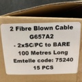 1400190-4 15 st rullar Fiberkabel 2FU 2xSCUPC, 100m