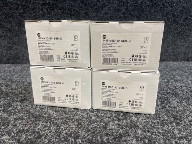 1400282-2 4 st Brytare Allen-Bradley miniatyr, 16A, 3P, 480Y/277VAC