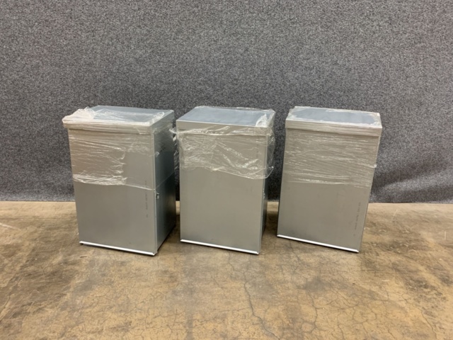 1400413-2 3 st galvaniserade soptunnor