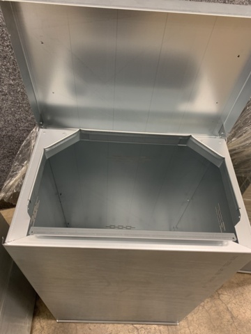 1400413-5 3 st galvaniserade soptunnor