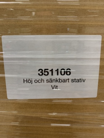 1400414-3 4 st Höj- och sänkbara bordsstativ