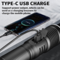 1401922-5 Ficklampa 1500 lumen med inbyggd Powerbank 5000mAh - Fri frakt
