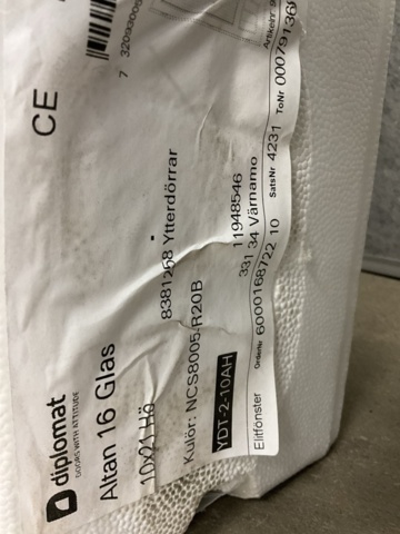 1400346-10 Ny altandörr Diplomat 10/21 Höger