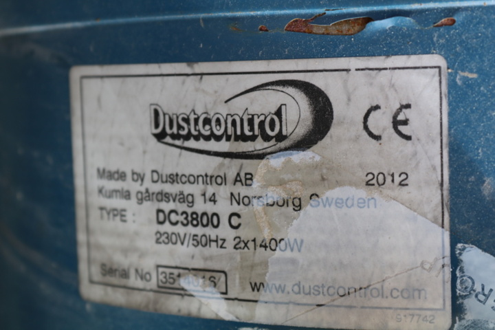 1300778-7 Stoftavskiljare Dustcontrol DC3800