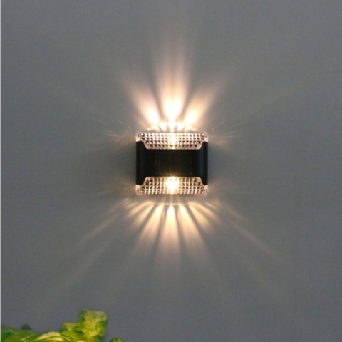 1402427-3 12 st Solcellsdrivna staket & fasadlampor - Fri frakt