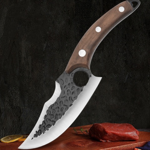 1402533-2 Ergonomisk Styckkniv – Valnötsträhandtag - Fri frakt