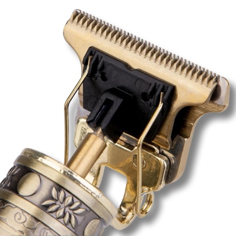 1402565-5 2 st Guldig Barbertrimmer för Skägg & Mustasch - Fri frakt