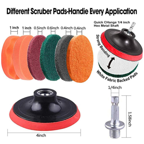 1402710-4 Rengöring- & Poleringsset för Borrmaskin 22 delar - Fri frakt