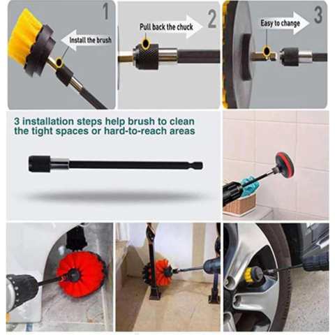 1402710-6 Rengöring- & Poleringsset för Borrmaskin 22 delar - Fri frakt