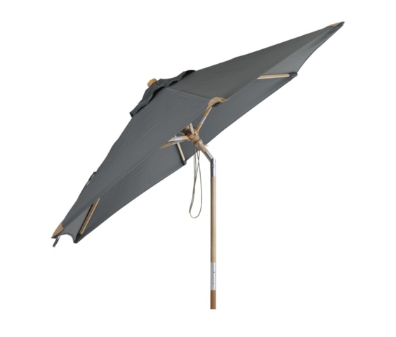 1401647-2 Wooden parasol Brafab Trieste 2.5m Grey