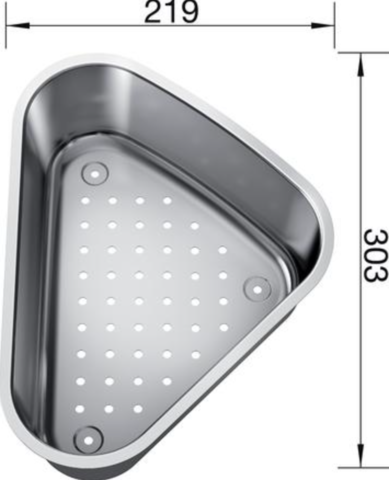 1369733-2 Sköljskål, 2 st - Blanco, Rostfritt stål