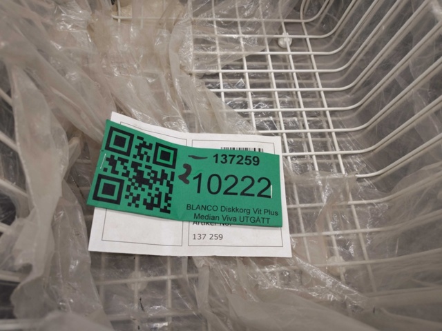 1369738-3 Diskkorg, 2 st - Blanco