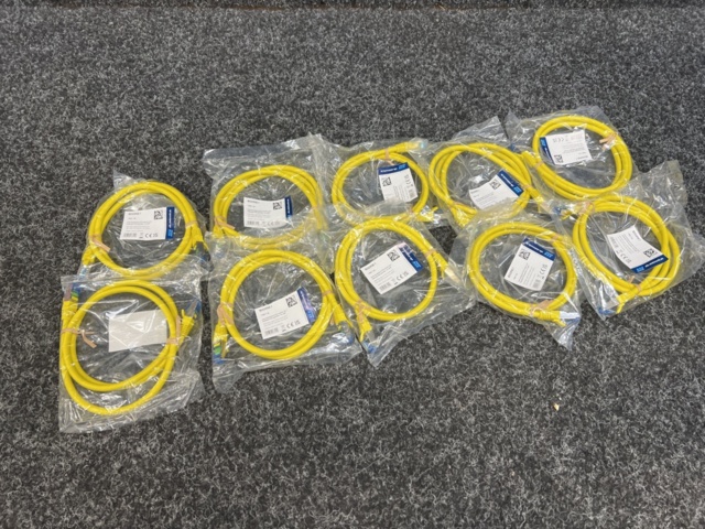 1400268-2 10 st Patchkabel S/FTP Cat6, Cat7 1m