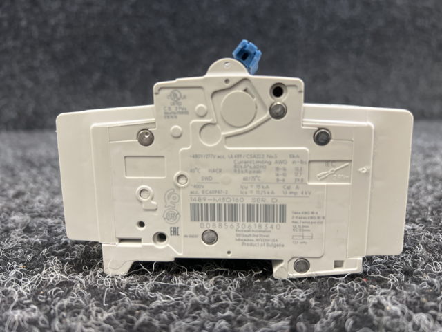 1400282-6 4 st Brytare Allen-Bradley miniatyr, 16A, 3P, 480Y/277VAC