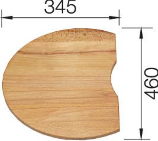 1402761-1 Skärbräda - Blanco, 460 x 345 mm, för Diskho Rondo