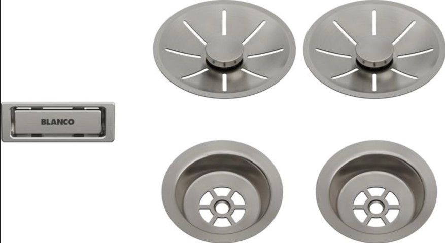 1402895-1 Avlopps- och bräddavloppsset 5 delar - Blanco Infino