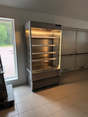 1176437-1 Väggkyl med nattgardin och ledbelysning, ca 100x65x195 cm