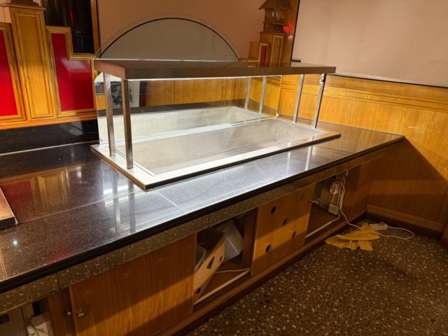 1176457-2 Kylbuffé för infällning inkl belysning. Plats för 5 GN1/1